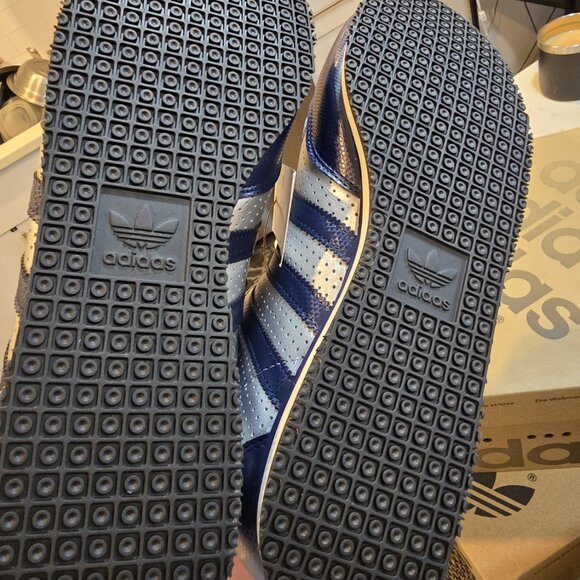 Adidas Originals Galaxy OG Silver Metallic/Night Indigo Shoes JR1614 MENS SZ 10 - Picture 7 of 14